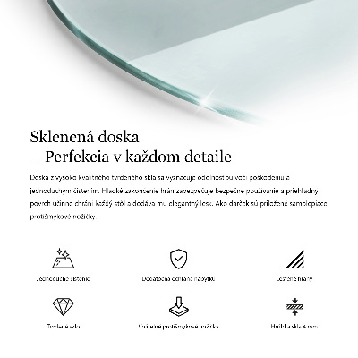 Glasplatte für runden tisch transparent