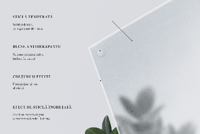 Rechteckige Glastischplatte Lichtdurchlässige