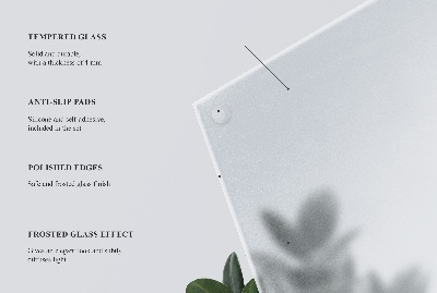 Rechteckige Glastischplatte Lichtdurchlässige