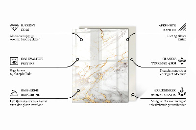 Rechteckige tischplatte Reines Weiß