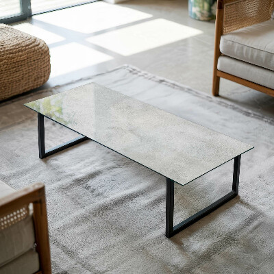 Rechteckige tischplatte Kratzer auf der Betonoberfläche