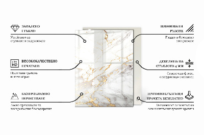 Rechteckige tischplatte Marmor mit zarten Adern