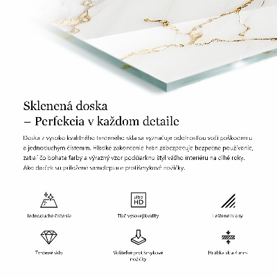 Rechteckige tischplatte Stilvolles Marmormuster