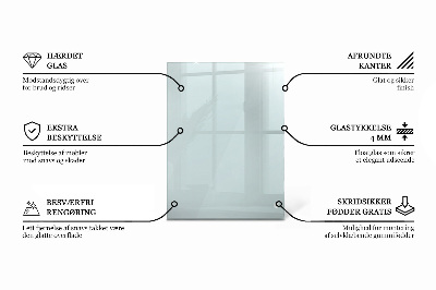 Rechteckige tischplatte transparent