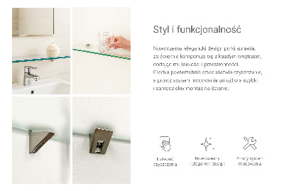 Badezimmer Glasregal Halbdurchsichtig