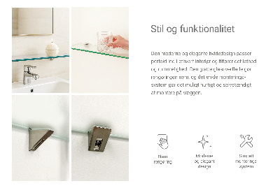Badezimmer Glasregal Halbdurchsichtig