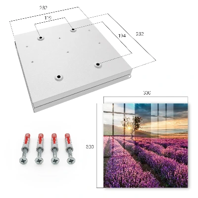 Schlüsselkasten modern Lavendel-Sonnenuntergang