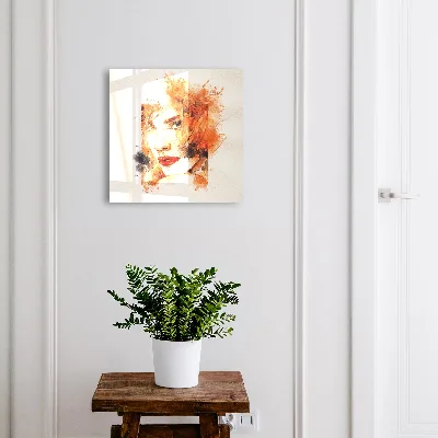 Schlüsselschrank Feminine Aquarellmalerei