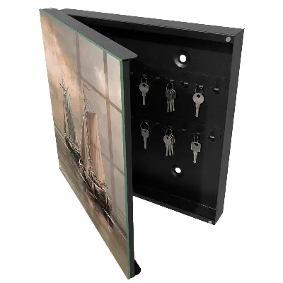 Schlüsselschrank für den Flur Seesegelschiffe