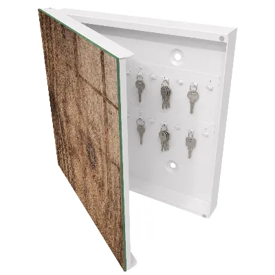 Schlüsselkasten modern Holzstruktur
