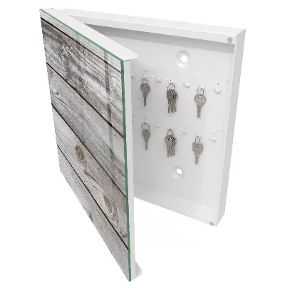 Schlüsselkasten modern Holzstruktur