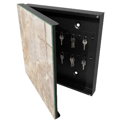Schlüsselkasten modern Beiger Marmor