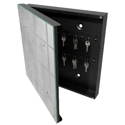 Schlüsselschrank für den Flur Rohbeton