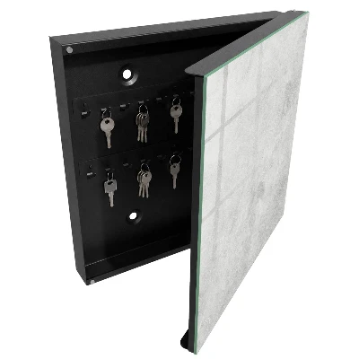 Moderner Schlüsselkasten in grauem Stein-Design