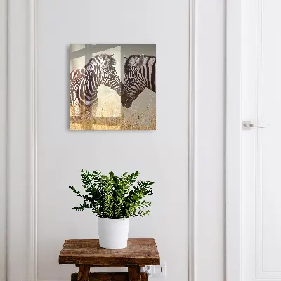 Schlüsselschrank Zebras zusammen