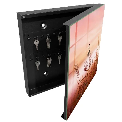 Schlüsselschrank mit Motiv Gräser im Morgengrauen