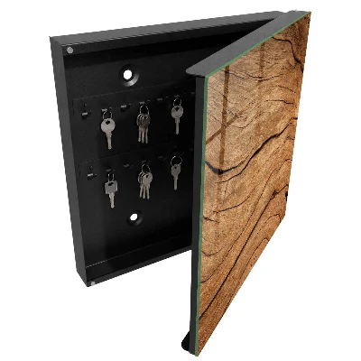 Schlüsselschrank mit Holzstruktur