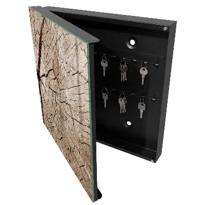 Schlüsselschrank für den Flur Holzmaserung
