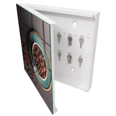 Schlüsselkasten modern Kaffeebohnen