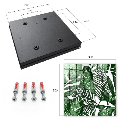 Schlüsselschrank Pflanzenmuster