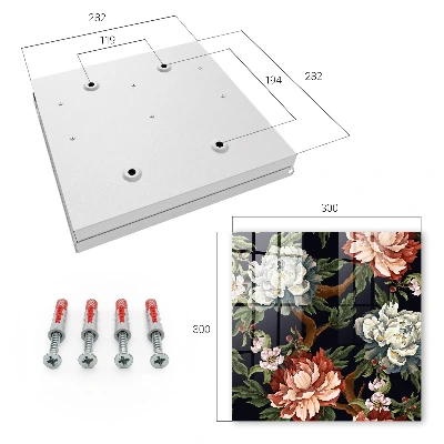 Schlüsselschrank für den Flur Blumen der Natur