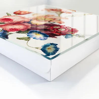 Schlüsselkasten modern Bunte Blumen
