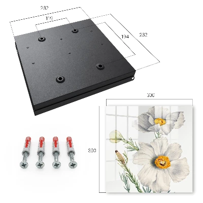 Schlüsselschrank Blumen Natur