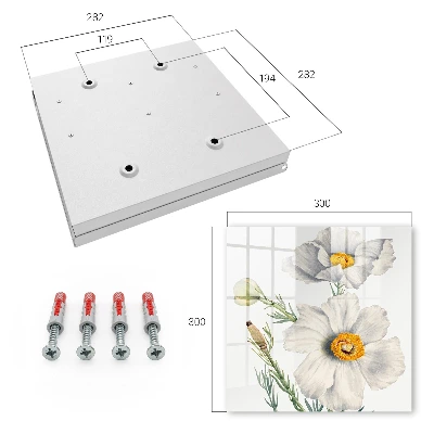 Schlüsselschrank Blumen Natur