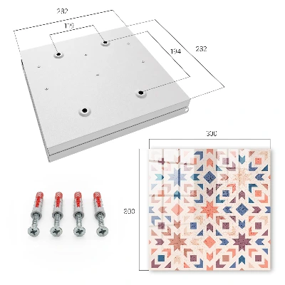 Schlüsselkasten modern Geometrisches Muster
