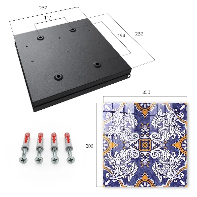 Schlüsselschrank Pflanzenornament