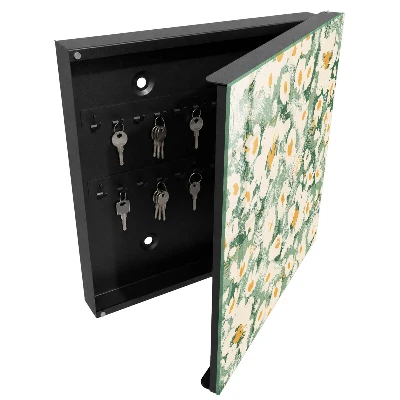 Schlüsselkasten modern Blumenmuster