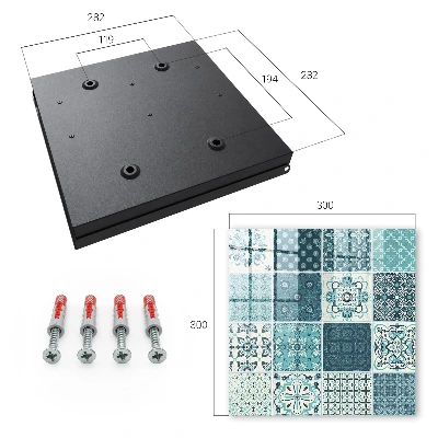 Schlüsselschrank für den Flur Retro-Mosaik