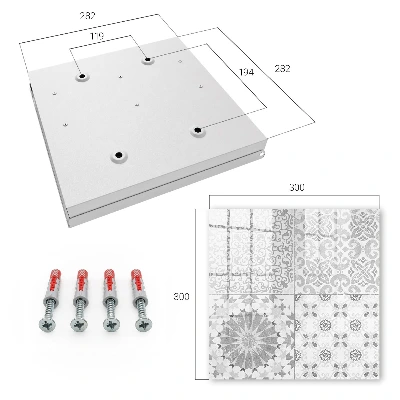 Schlüsselschrank für den Flur Geometrische Muster