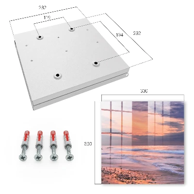 Schlüsselschrank für den Flur Sonnenuntergang