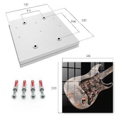 Schlüsselschrank für den Flur Mechanische Gitarre