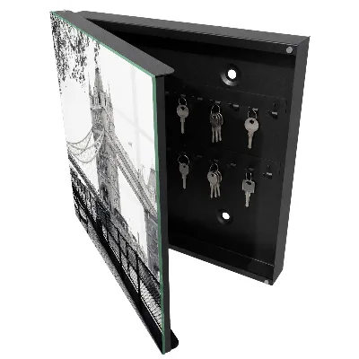 Schlüsselschrank gotische Brücke