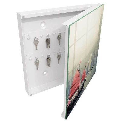 Schlüsselschrank für den Flur Nostalgie der Stadt