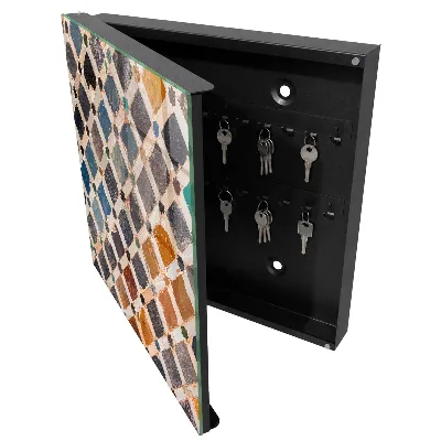 Schlüsselschrank Farbenfrohes Mosaik