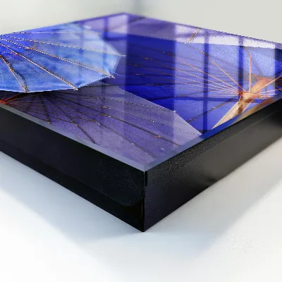Schlüsselschrank Blaue Regenschirme