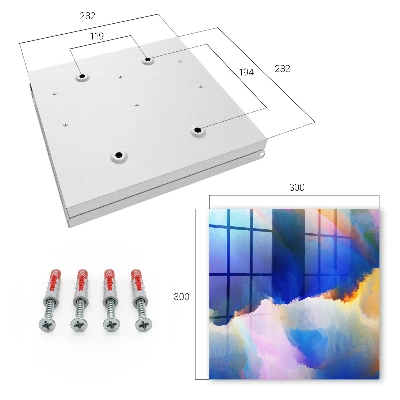 Schlüsselschrank für den Flur Farbexplosion