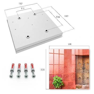 Schlüsselschrank für den Flur Rote Fassade