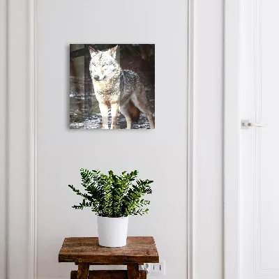 Schlüsselkasten modern Wolf im Wald