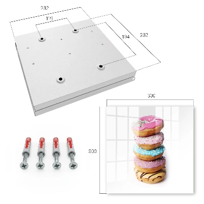 Schlüsselschrank für den Flur Bunte Donuts