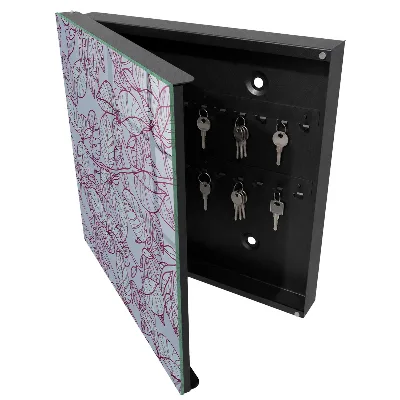 Schlüsselschrank Burgunderblätter