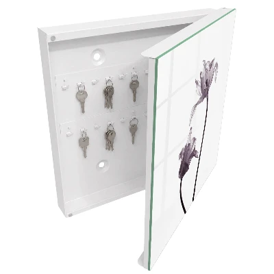 Schlüsselschrank Minimalistische Blumen