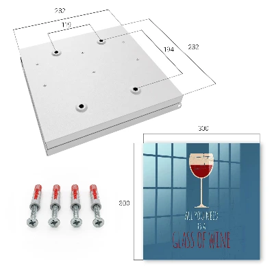 Schlüsselschrank für den Flur Ein Glas Wein
