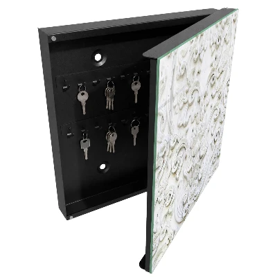 Schlüsselschrank Weiße Ornamente