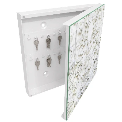 Schlüsselschrank Weiße Ornamente