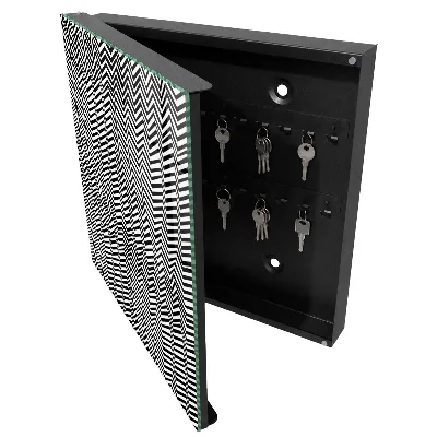 Schlüsselschrank für den Flur Zickzacklinien dynamisch