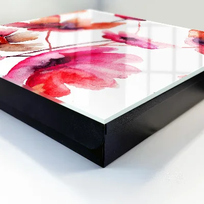Schlüsselschrank Aquarellblumen